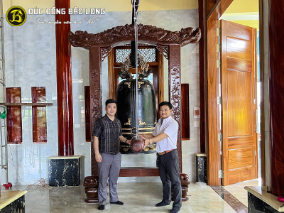 Đúc Chuông Đồng 800kg Cho Chùa Tịnh Quảng Xá, Đồng Nai