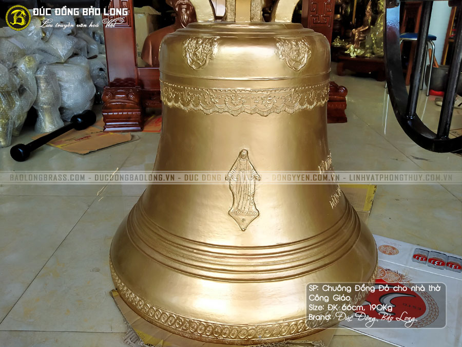 Chuông Đồng Cho Nhà Thờ Công Giáo Nặng 190kg