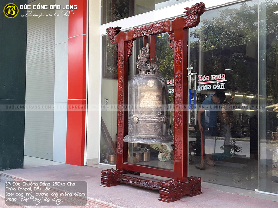  chuông đồng 250kg cho chùa Eangai