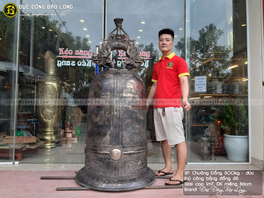 chuông đồng 500kg cho chùa tại lâm đồng