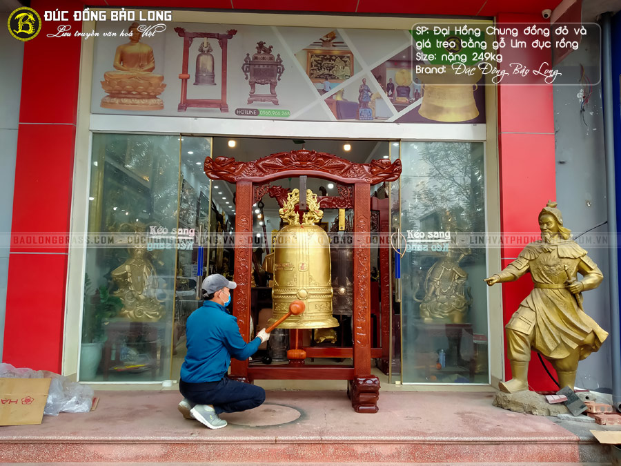 Chuông Đồng 249Kg Cho Điện Thờ Phật Mẫu