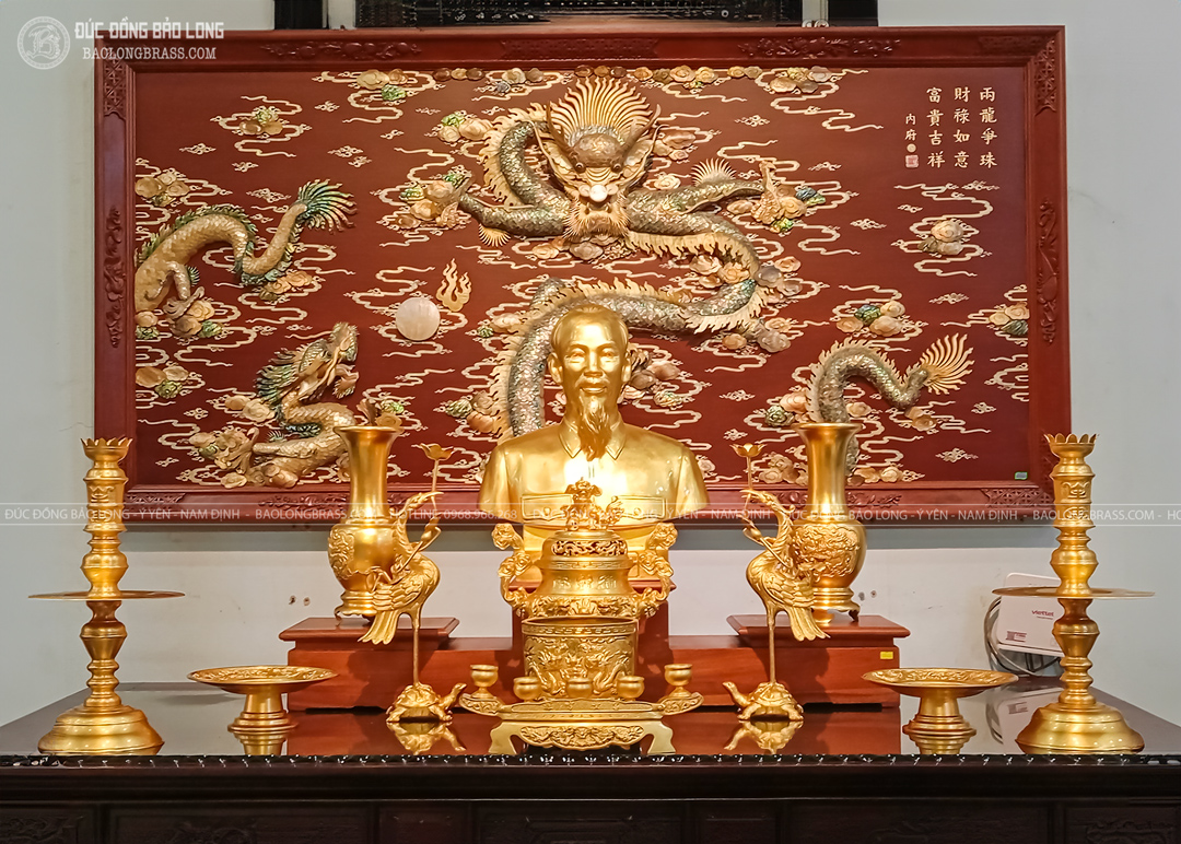 Dự Án Thi Công Nội Thất Phòng Thờ Bác Hồ Cho Phòng Thờ Tư Gia Của Khách Hàng