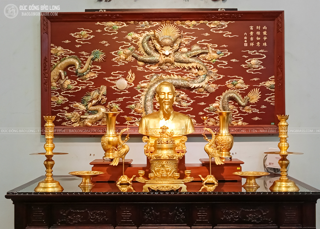 Dự Án Thi Công Nội Thất Phòng Thờ Bác Hồ Cho Phòng Thờ Tư Gia Của Khách Hàng