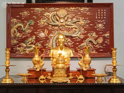 Dự Án Thi Công Nội Thất Phòng Thờ Bác Hồ Cho Phòng Thờ Tư Gia Của Khách Hàng