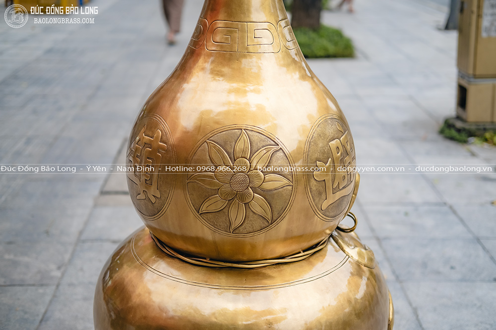 Hồ Lô Bát Quái Bằng Đồng Cao 1m3 Gò Thủ Công