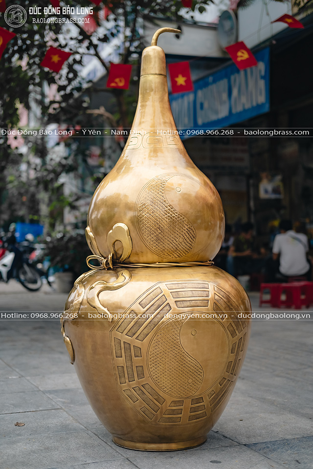 Hồ Lô Bát Quái Bằng Đồng Cao 1m3 Gò Thủ Công