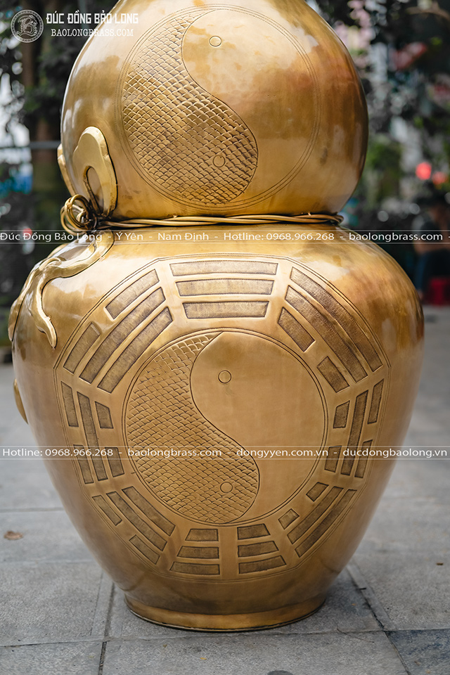 Hồ Lô Bát Quái Bằng Đồng Cao 1m3 Gò Thủ Công