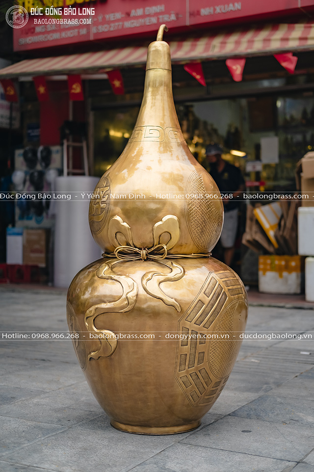 Hồ Lô Bát Quái Bằng Đồng Cao 1m3 Gò Thủ Công