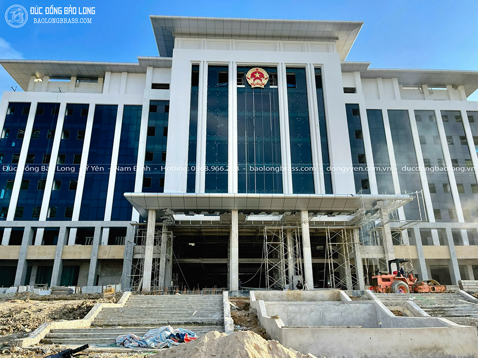 Quốc Huy Bằng Đồng Vàng Đường Kính 3m2 Cho Tỉnh Ủy Cao Bằng