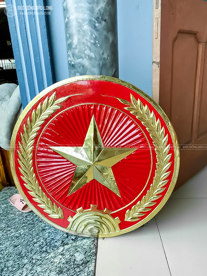 logo ngành quân đội nhân dân bằng đồng