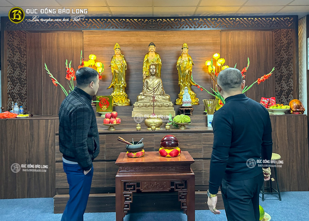 tượng Phật Hoàng Trần Nhân Tông cao 81cm bằng đồng