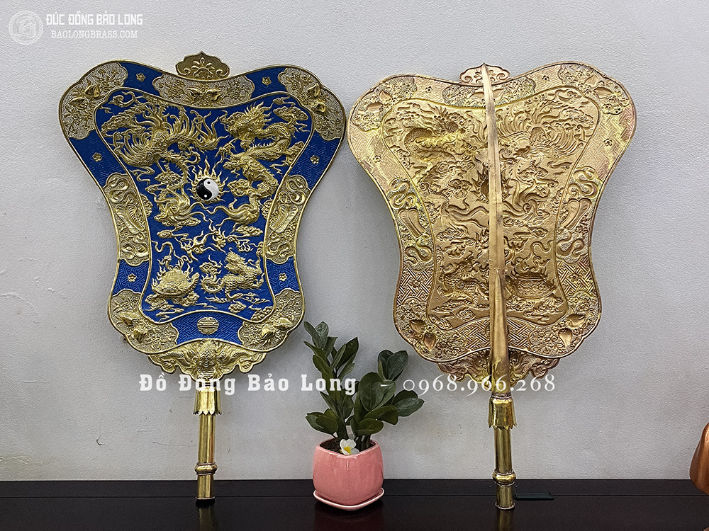 quạt ba tiêu bằng đồng 75cm x 50cm