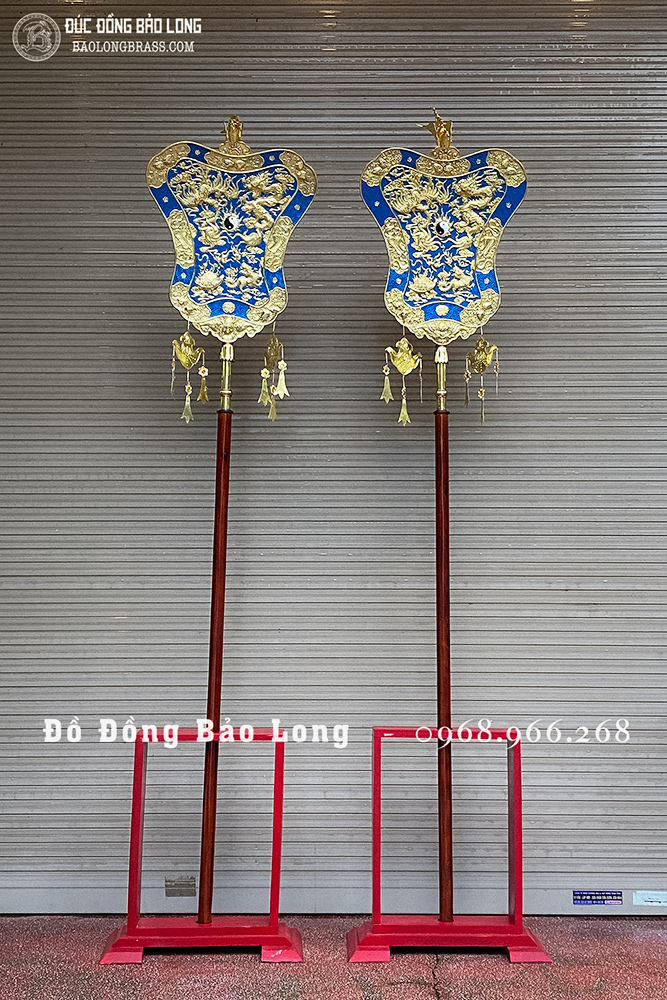 quạt ba tiêu bằng đồng 75cm x 50cm