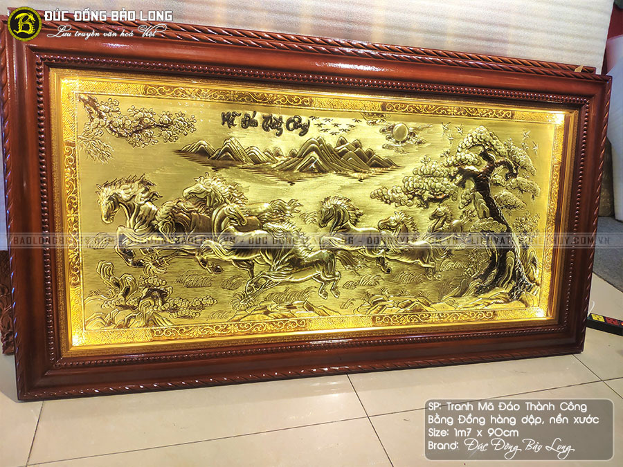 tranh Mã Đáo Thành Công 1m7 x 90cm