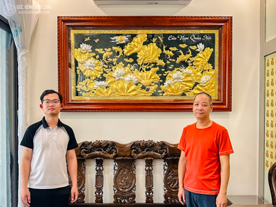 Tranh Cửu Ngư Quần Hội Bằng Đồng Dát Vàng Bạc 9999 Khổ 1m97 x 1m07 Cho Khách Tại TP. Hồ Chí Minh