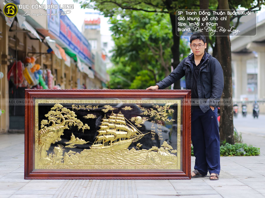 Tranh Thuận Buồm Xuôi Gió 1m76 x 89cm