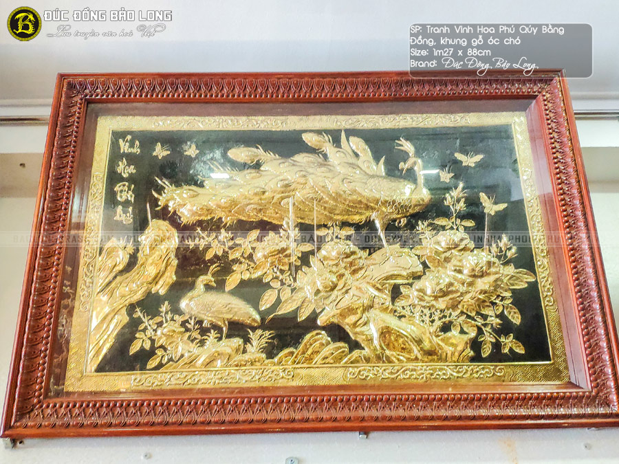 tranh Vinh Hoa Phú Quý 1m27 x 88cm
