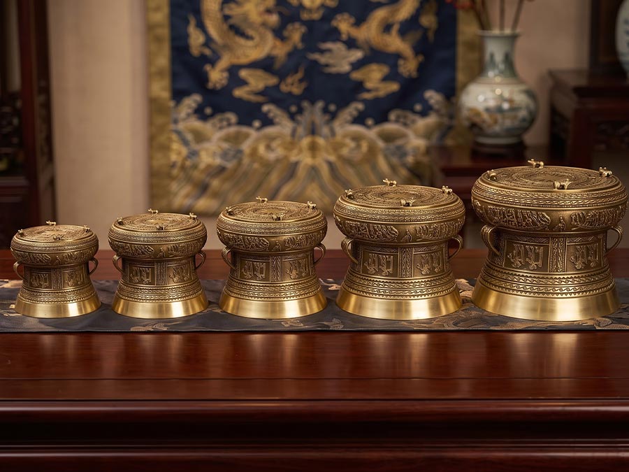 Quà Tặng Quả Trống Đồng Lưu Niệm Nhiều Cỡ (10cm, 12cm, 15cm, 20cm, 25cm,...)