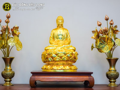 Xem 5 Tượng Phật A Di Đà Dát Vàng Đẹp Nhất - Tượng Phật Đúc Thủ Công
