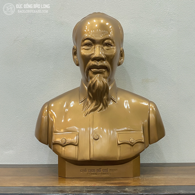 Tượng Bác Hồ bằng đồng đỏ cao 56cm