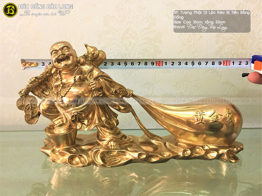 tượng Phật Di Lặc mạ dát vàng