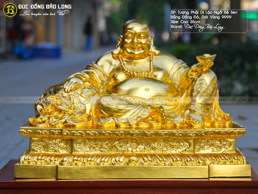 tượng Phật Di Lặc Mạ Dát Vàng chất lượng