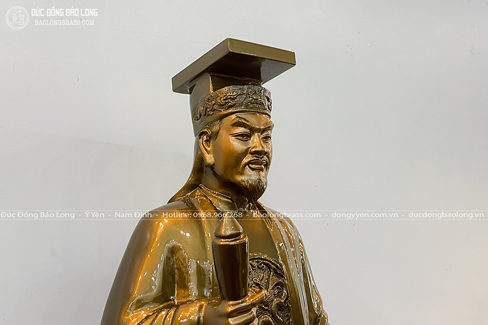 Tượng Vua Lý Thái Tổ Bằng Đồng Đỏ Cao 89Cm 14 tượng Vua Lý Thái Tổ bằng đồng đỏ cao 89cm