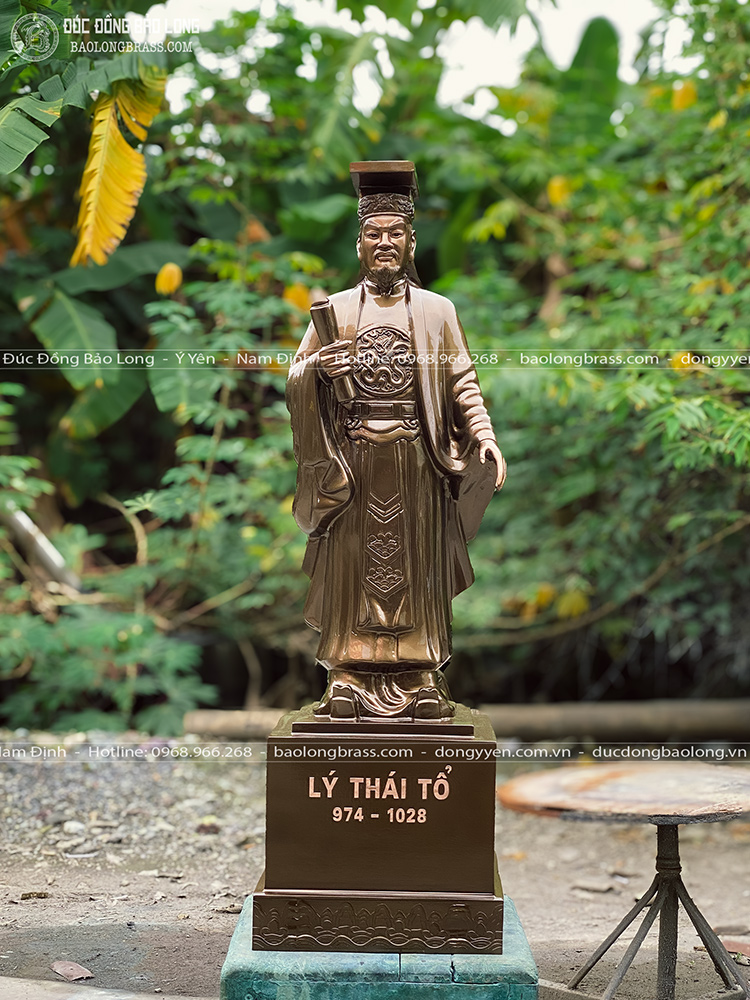 Tượng Vua Lý Thái Tổ Bằng Đồng Đỏ Cao 89Cm 8 Tượng Vua Lý Thái Tổ bằng đồng đỏ cao 89cm