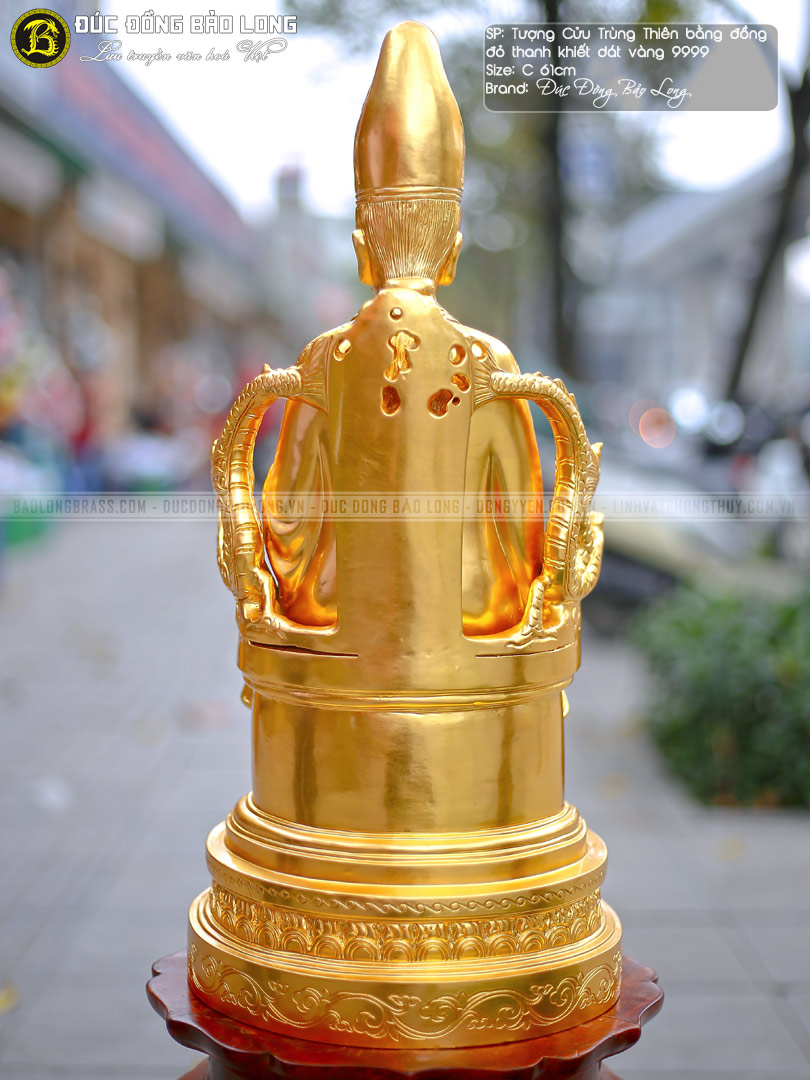 tượng Mẫu Cửu Trùng Thiên bằng đồng Dát vàng