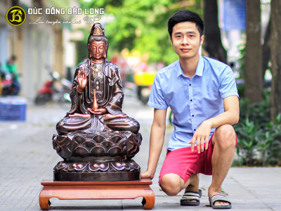 tuong phat ba quan am bang dong 86cm kham tam khi 2