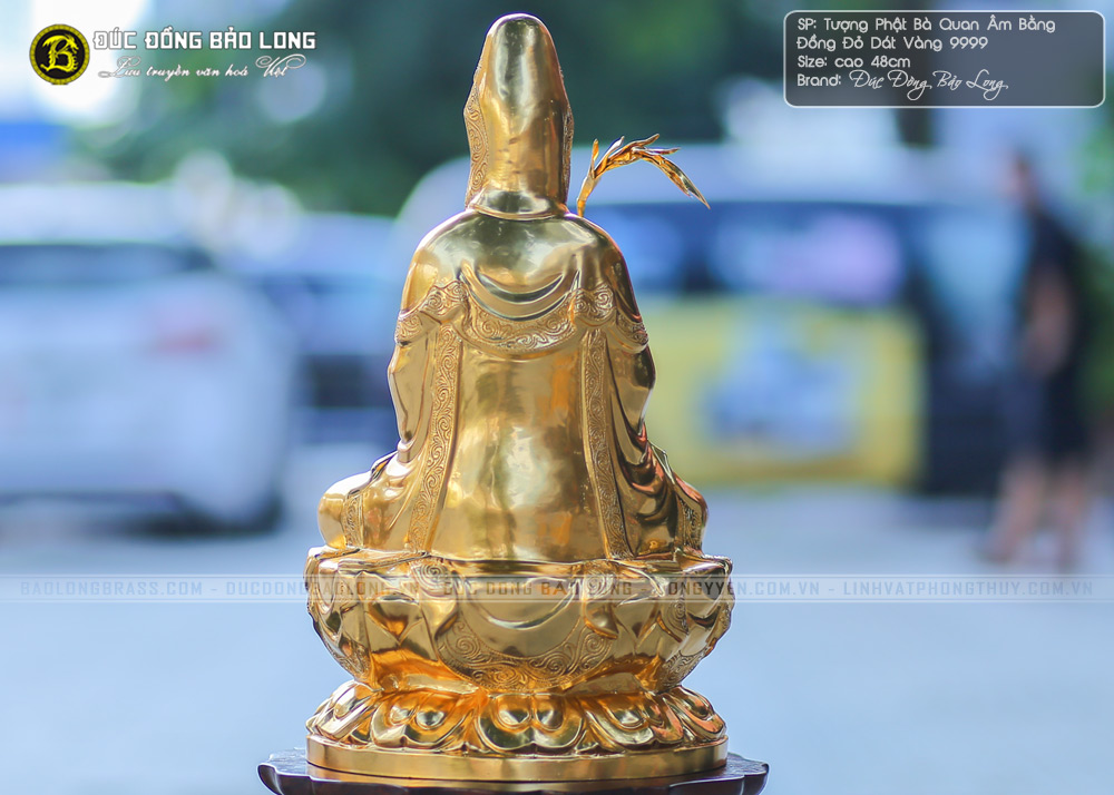 tuong phat ba quan am bang dong do cao 48cm dat vang 7