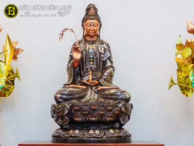 tuong phat ba quan am bang dong cao 61cm kham diem vang 2