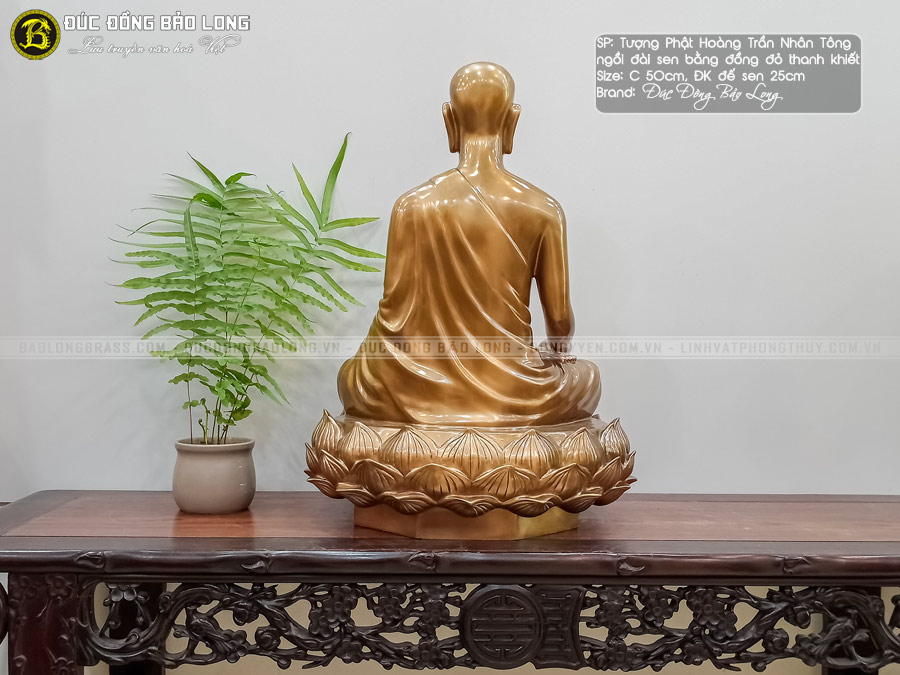 tượng Phật Hoàng ngồi đài sen 50cm