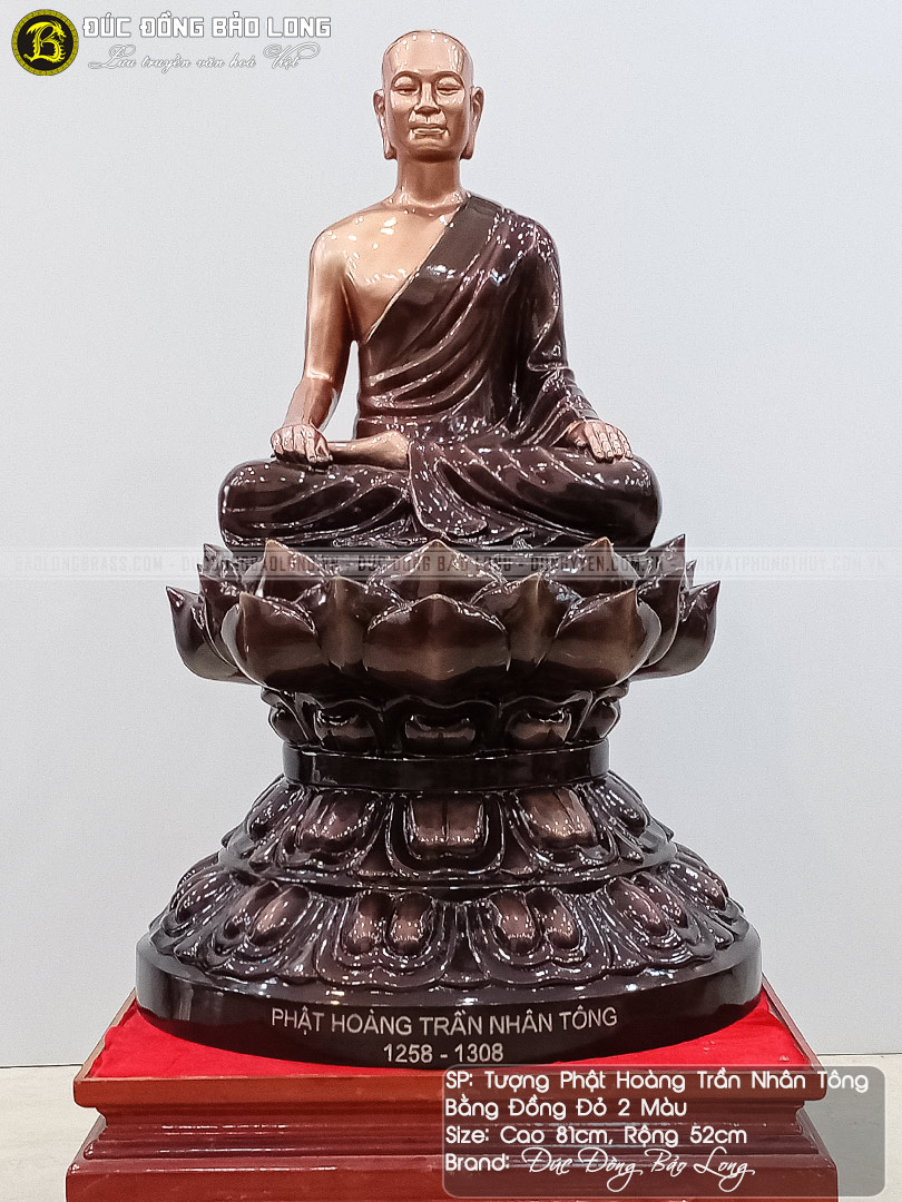 tượng Phật Hoàng ngồi đài sen