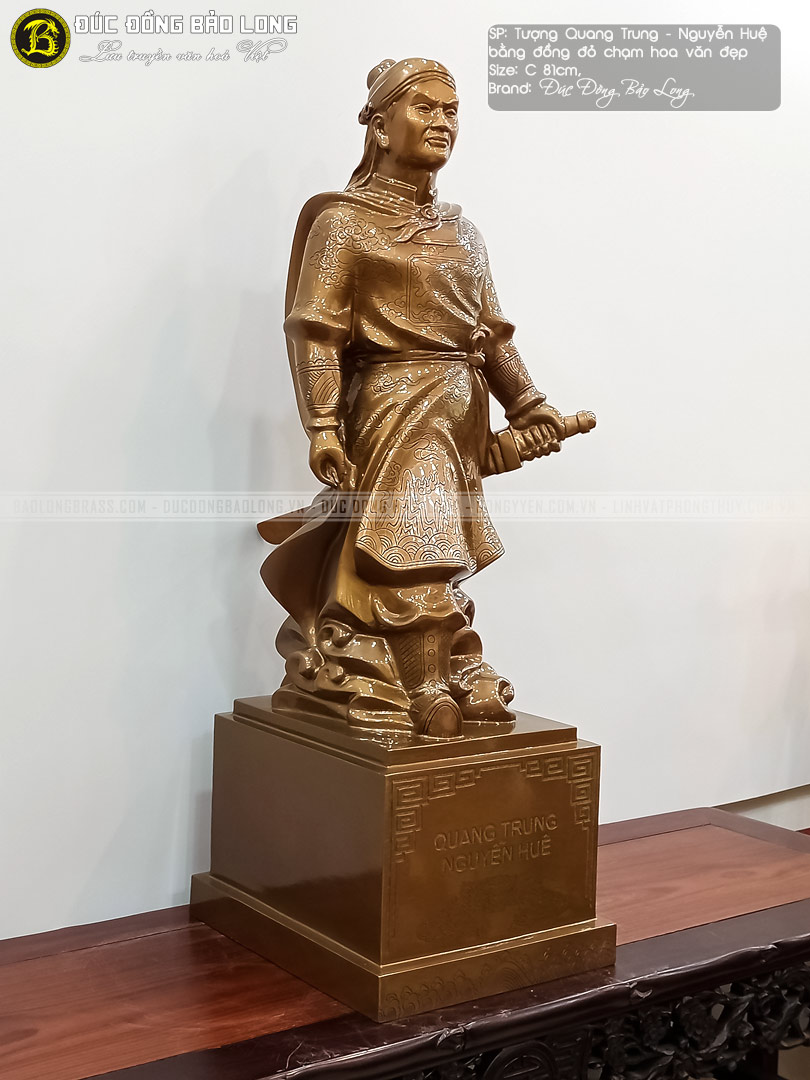 Tượng vua Quang Trung - Nguyễn Huệ bằng đồng cao 81cm