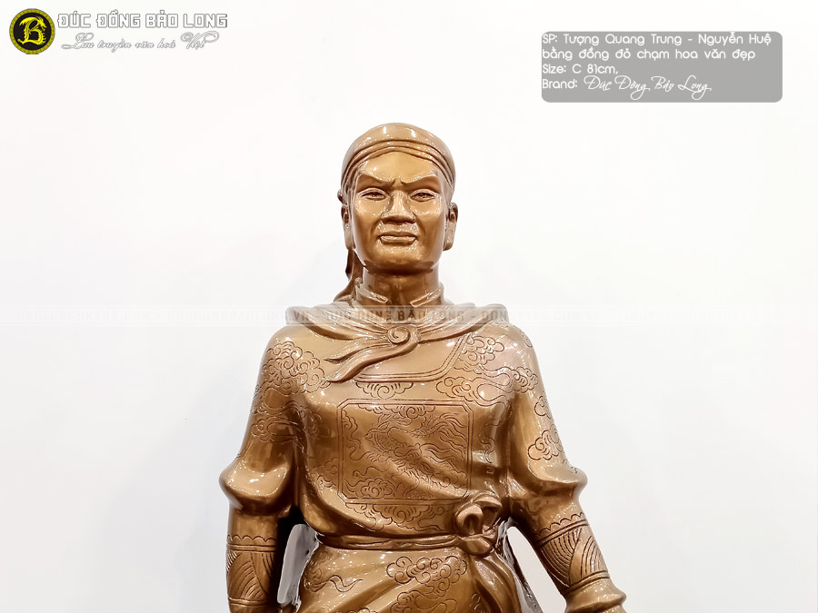 Tượng Vua Quang Trung - Nguyễn Huệ Bằng Đồng Cao 81cm