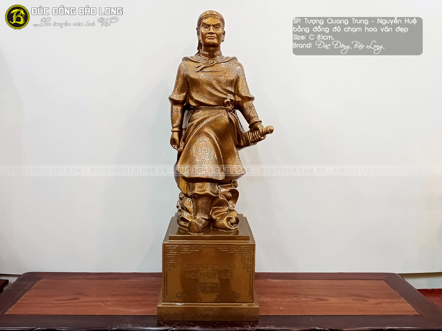 Tượng Vua Quang Trung - Nguyễn Huệ Bằng Đồng Cao 81cm