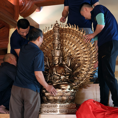 Tượng Phật Thiên Thủ Thiên Nhãn Bằng Đồng Cao 1m27