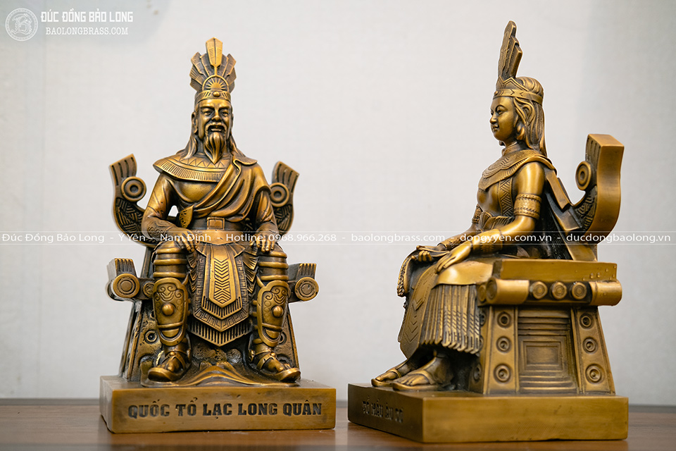Đúc Đồng Bảo Long là cơ sở chuyên chế tác tượng Lạc Long Quân và Âu Cơ bằng đồng với mẫu mã chuẩn đẹp, sắc nét